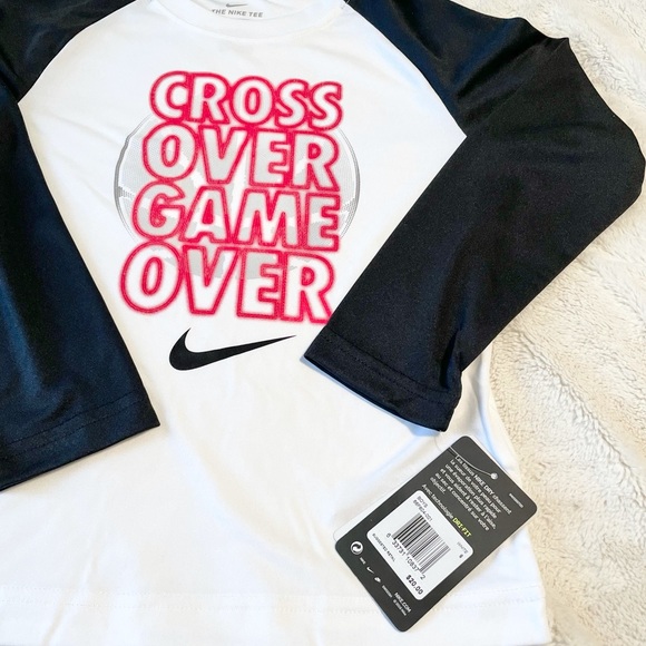 🆕Boy’s Nike Dri-Fit CROSS OVER GAME OVER Raglan - Picture 7 of 8
